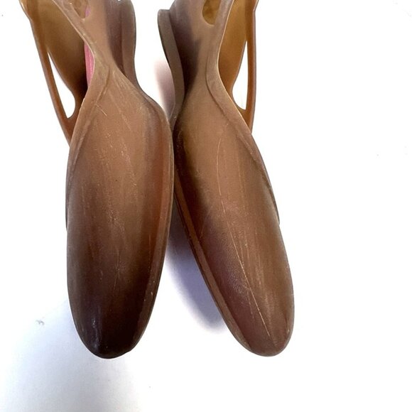 CROCS Rio Pointed Toe Jelly Slip On Flats Comfort Shoes Womens 8 Ballet Shoes - Picture 10 of 12